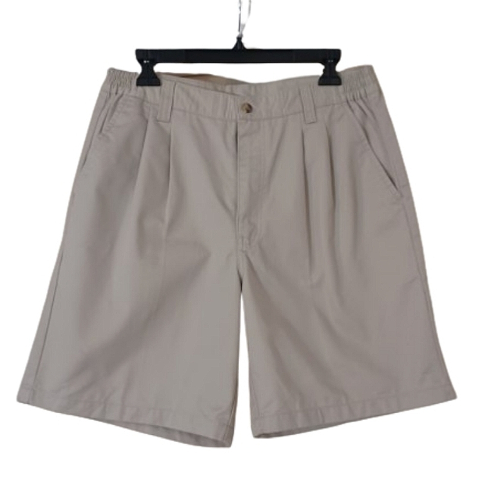 BIG CREEK Clothing Co. Men's Pleated Summer Khaki Casual Dress Shorts Size 34